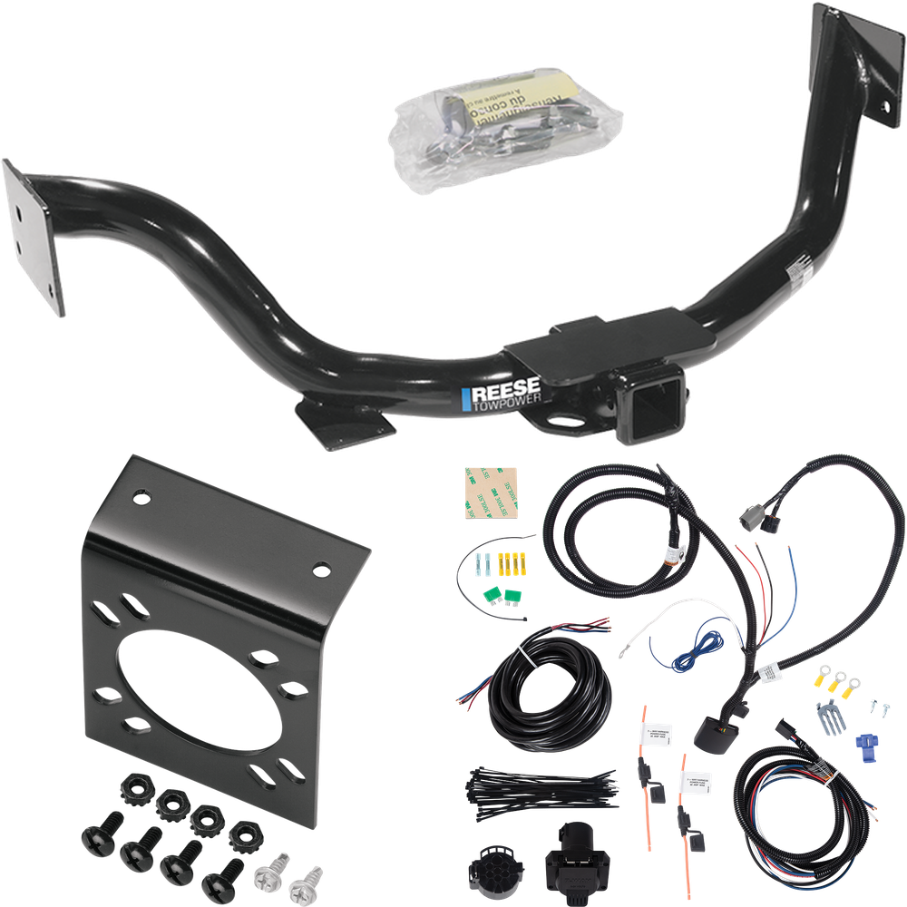 Fits 2007-2009 KIA Sorento Trailer Hitch Tow PKG w/ 7-Way RV Wiring By Reese Towpower