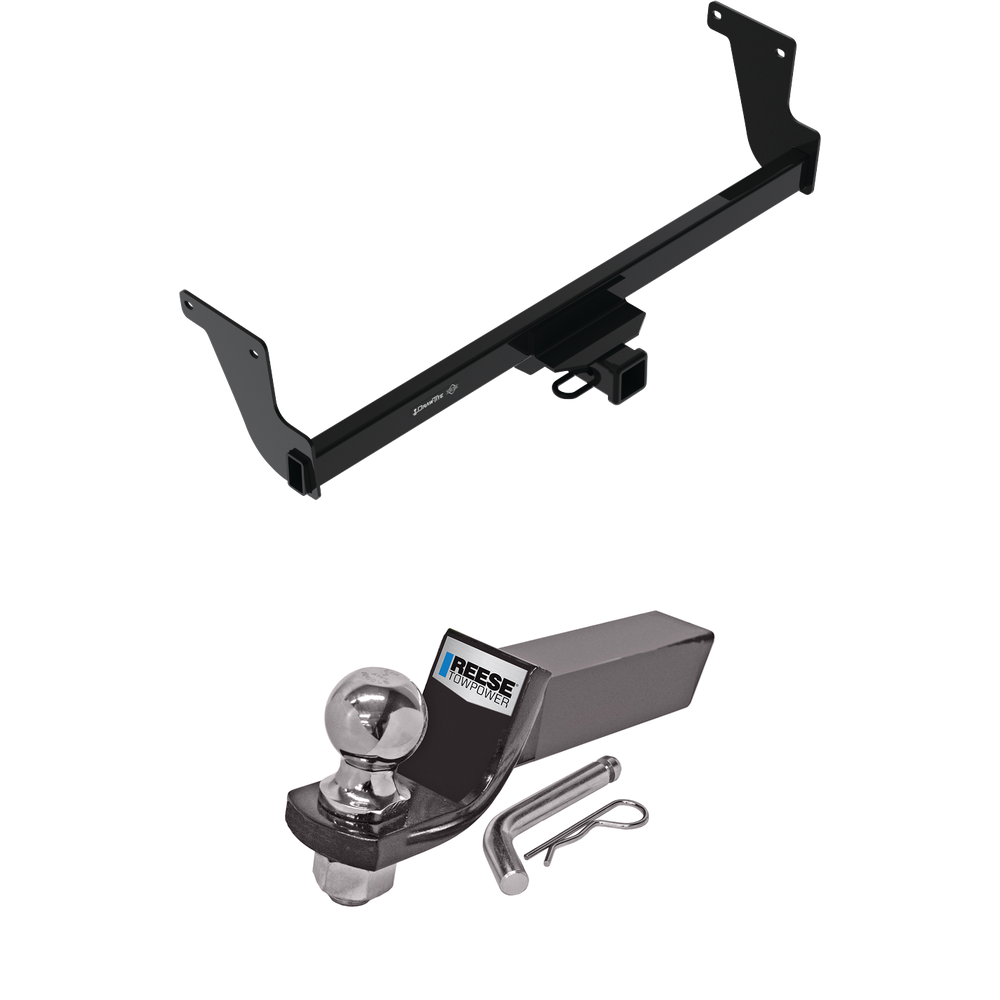 Fits 2023-2023 Lexus RX350 Trailer Hitch Tow PKG w/ Starter Kit Ball Mount w/ 2" Drop & 2" Ball (For Prepped w/Factory Tow Plug (See Instructions Prior to Installation) Models) By Draw-Tite