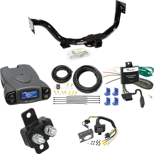 Fits 2003-2006 KIA Sorento Trailer Hitch Tow PKG w/ Tekonsha Prodigy P3 Brake Control + 7-Way RV Wiring By Draw-Tite