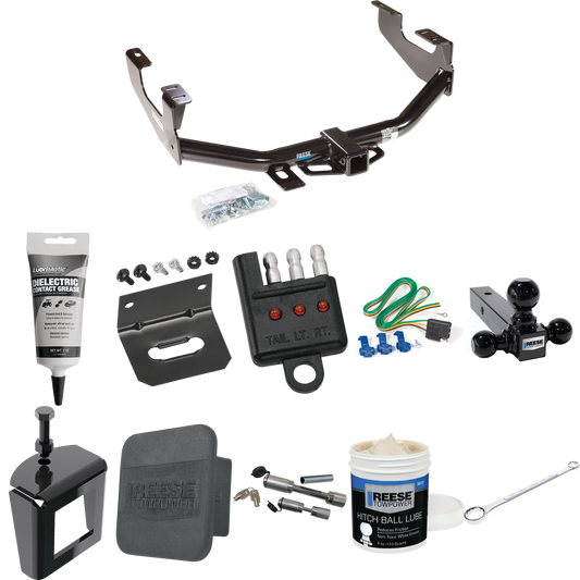 Fits 2004-2004 Ford F-150 Heritage Trailer Hitch Tow PKG w/ 4-Flat Wiring + Triple Ball Ball Mount 1-7/8" & 2" & 2-5/16" Trailer Balls + Wiring Bracket + Hitch Cover + Dual Hitch & Coupler Locks + Wiring Tester + Ball Lube + Electric Grease + Ball Wr