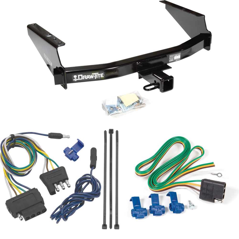 Fits 1997-2003 Ford F-150 Trailer Hitch Tow PKG w/ 5-Flat Wiring Harness (For Styleside Models) By Draw-Tite