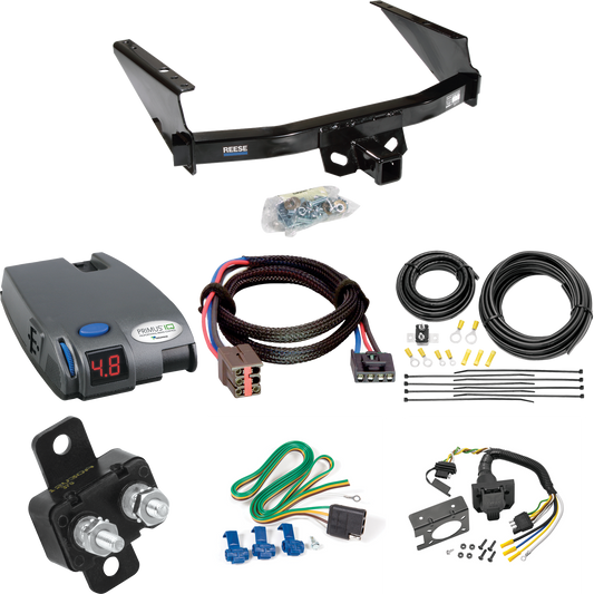 Fits 2004-2004 Ford F-150 Heritage Trailer Hitch Tow PKG w/ Tekonsha Primus IQ Brake Control + Plug & Play BC Adapter + 7-Way RV Wiring (For Styleside Models) By Reese Towpower