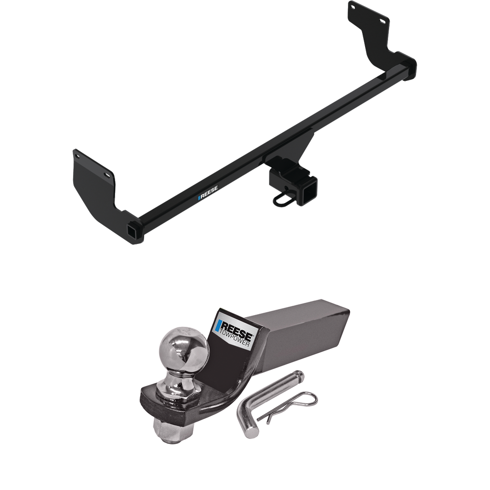 Fits 2020-2023 KIA Soul Trailer Hitch Tow PKG w/ Starter Kit Ball Mount w/ 2" Drop & 2" Ball (Excludes: GT Turbo & EV Models) By Reese Towpower