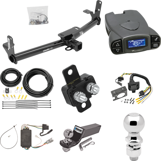 Fits 2005-2006 Chevrolet Equinox Trailer Hitch Tow PKG w/ Tekonsha Prodigy P3 Brake Control + 7-Way RV Wiring + 2" & 2-5/16" Ball & Drop Mount By Draw-Tite