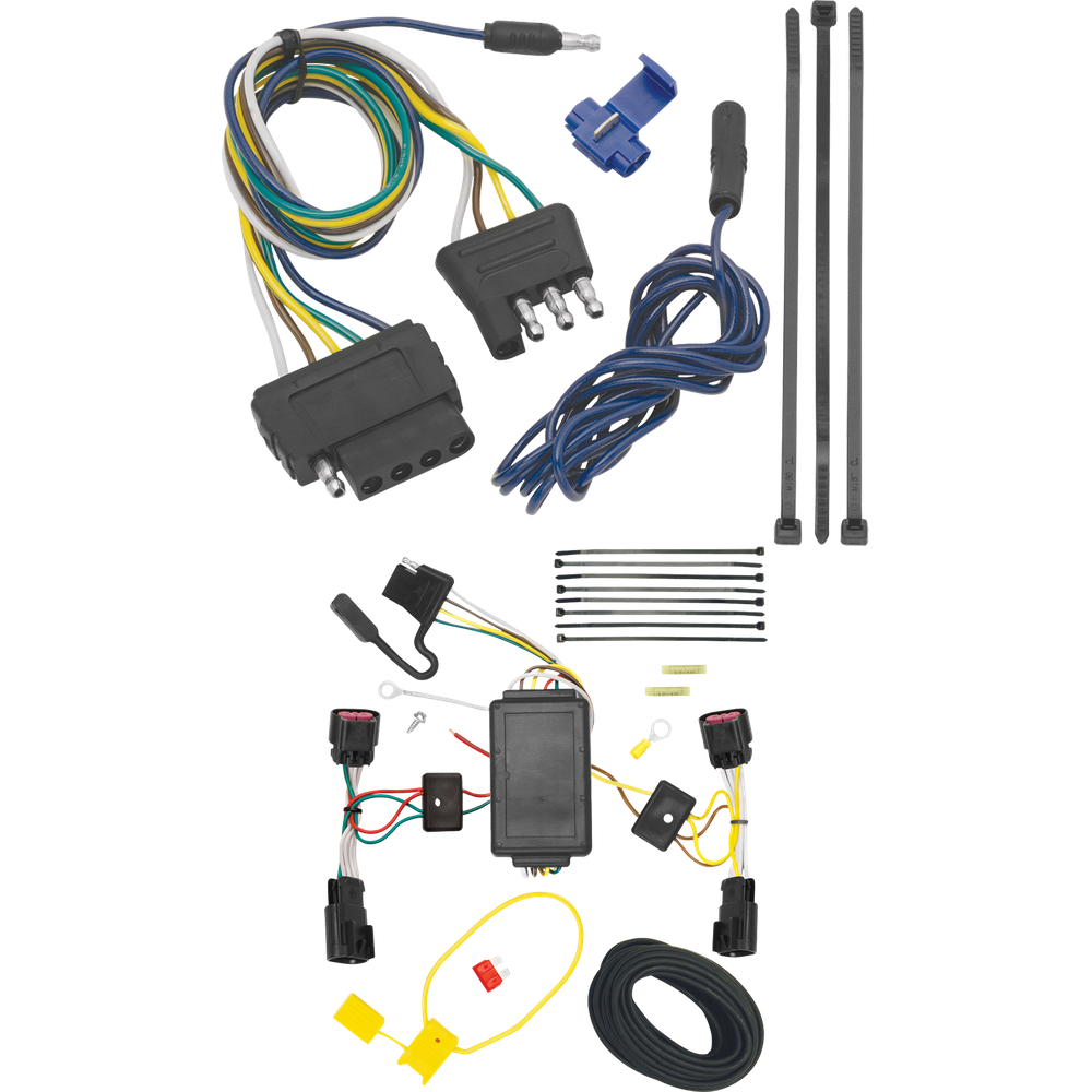 Se adapta al arnés de cableado del extremo del vehículo Chevrolet Equinox 2010-2017, plano de 5 vías de Tekonsha