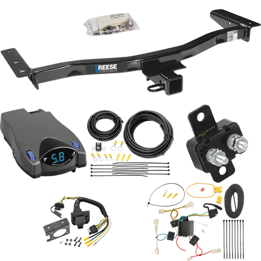 Fits 2010-2012 Lexus RX350 Trailer Hitch Tow PKG w/ Tekonsha Prodigy P2 Brake Control + 7-Way RV Wiring (Excludes: F Sport Models) By Reese Towpower