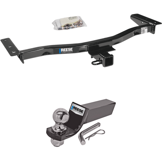 Fits 2010-2015 Lexus RX450h Trailer Hitch Tow PKG w/ Starter Kit Ball Mount w/ 2" Drop & 2" Ball By Reese Towpower