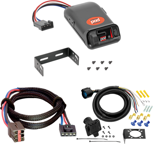 Fits 1997-1997 Ford F-350 7-Way RV Wiring + Pro Series POD Brake Control + Plug & Play BC Adapter (For Heavy Duty Models) By Tow Ready