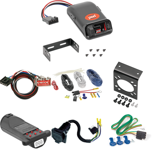 Fits 2019-2023 Ford F-350 Super Duty 7-Way RV Wiring + Pro Series POD Brake Control + Plug & Play BC Adapter + 7-Way Tester and Trailer Emulator By Reese Towpower