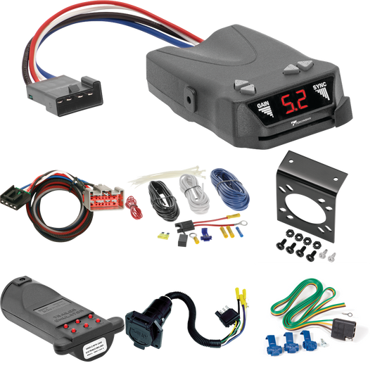 Fits 2017-2023 Ford F-450 Super Duty 7-Way RV Wiring + Tekonsha Brakeman IV Brake Control + Plug & Play BC Adapter + 7-Way Tester and Trailer Emulator By Reese Towpower