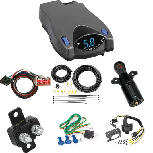 Fits 2021-2023 Ford F-250 Super Duty 7-Way RV Wiring + Tekonsha Prodigy P2 Brake Control + Plug & Play BC Adapter + 7-Way Tester By Reese Towpower