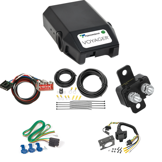 Fits 2021-2023 Ford F-250 Super Duty 7-Way RV Wiring + Tekonsha Voyager Brake Control + Plug & Play BC Adapter By Reese Towpower