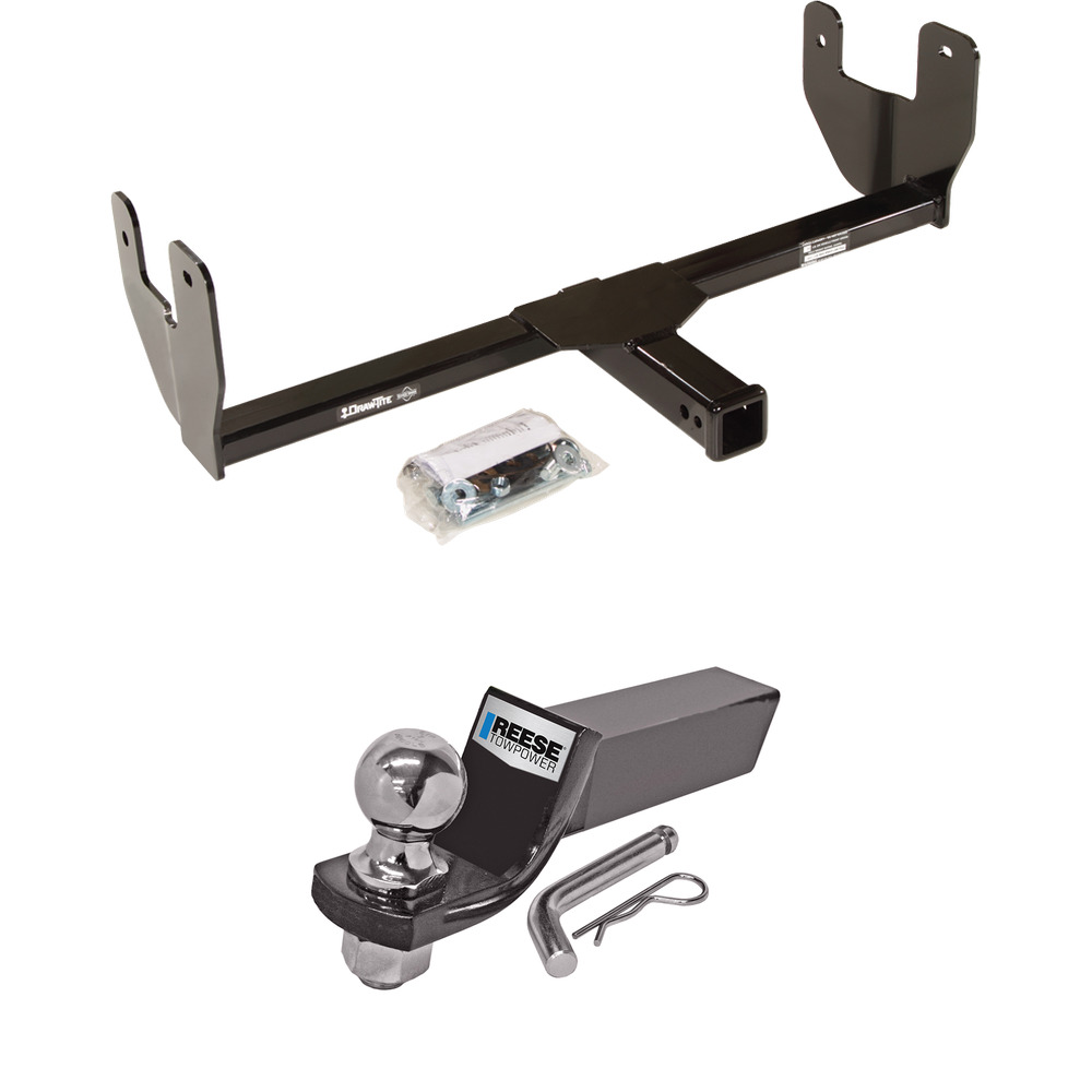 Fits 2010-2013 Lincoln Mark LT Front Mount Hitch + Ball Mount w/ 2" Drop & 2" Ball (For (Mexico Only) Models) By Draw-Tite