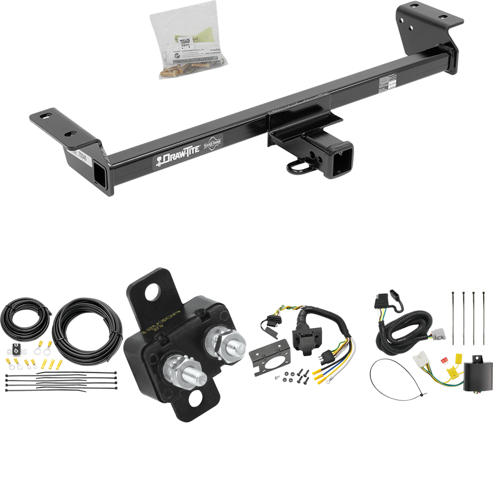 Fits 2016-2021 Lexus RX450h Trailer Hitch Tow PKG w/ 7-Way RV Wiring (Excludes: F Sport Models) By Draw-Tite