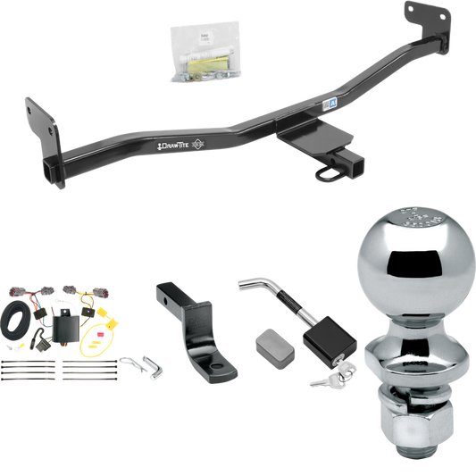 Se adapta al paquete de enganche de remolque KIA Soul 2014-2019 con arnés de cableado de 4 planos + barra de tracción + bola de 2" + bloqueo de enganche (para modelos con luces traseras LED) de Draw-Tite