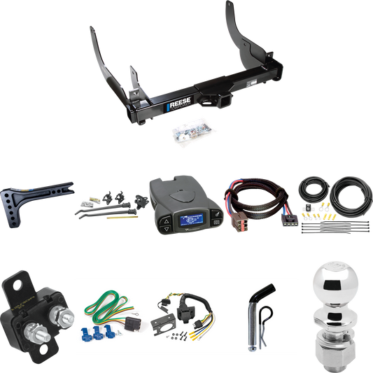 Fits 2006-2008 Lincoln Mark LT Trailer Hitch Tow PKG w/ 15K Trunnion Bar Weight Distribution Hitch + Pin/Clip + 2-5/16" Ball + Tekonsha Prodigy P3 Brake Control + Plug & Play BC Adapter + 7-Way RV Wiring (For (Built After 8/2005) Models) By Reese Tow