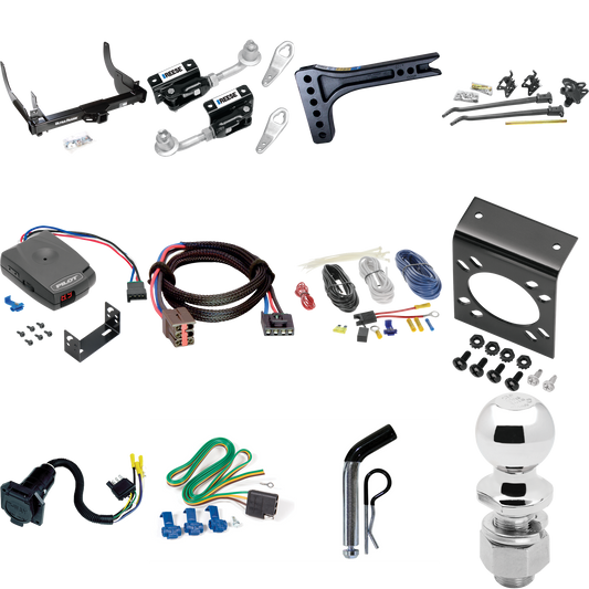 Fits 2006-2008 Lincoln Mark LT Trailer Hitch Tow PKG w/ 15K Trunnion Bar Weight Distribution Hitch + Pin/Clip + Dual Cam Sway Control + 2-5/16" Ball + Pro Series Pilot Brake Control + Plug & Play BC Adapter + 7-Way RV Wiring (For (Built After 8/2005)