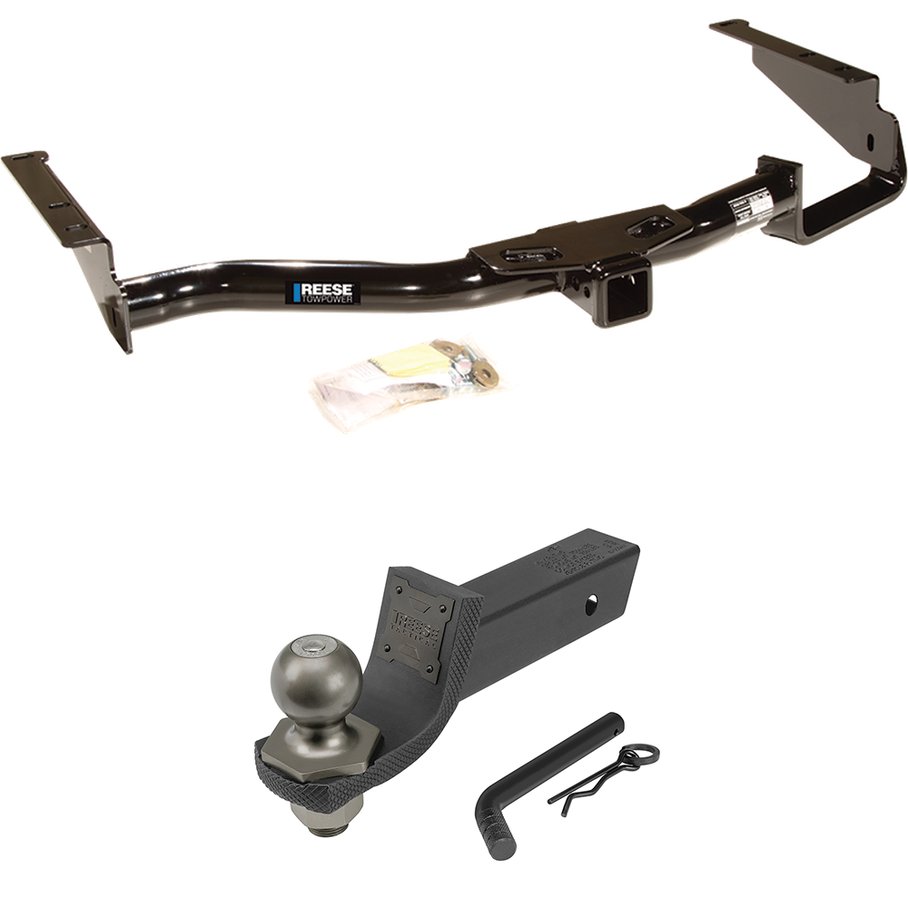 Fits 2007-2009 Lexus RX350 Trailer Hitch Tow PKG + Interlock Tactical Starter Kit w/ 2" Drop & 2" Ball By Reese Towpower