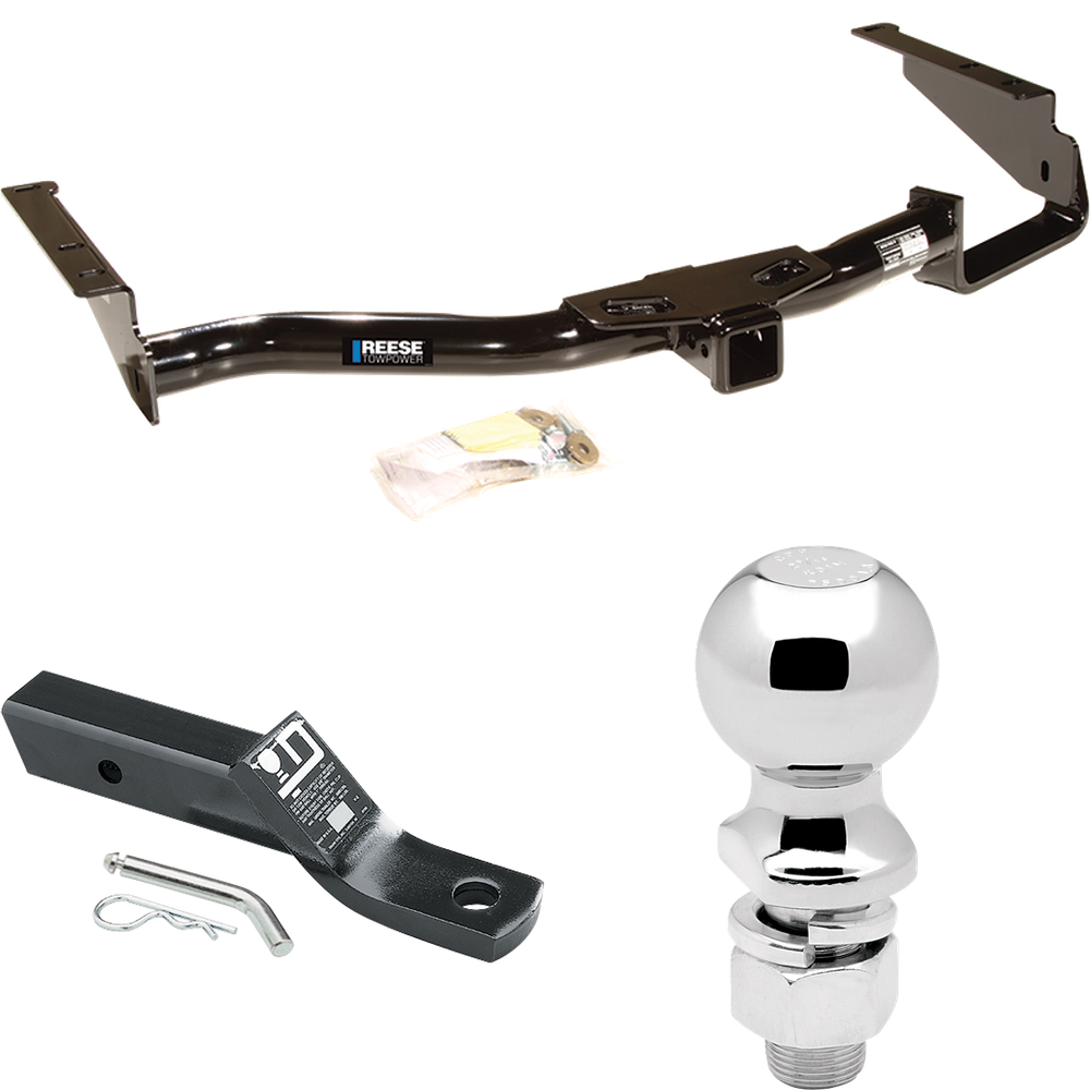 Se adapta al paquete de enganche de remolque Lexus RX400h 2006-2008 con soporte de bola con caída de 2" + bola de 2-5/16" de Reese Towpower