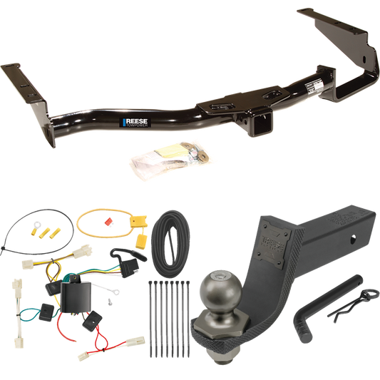 Se adapta al paquete de remolque de enganche de remolque Lexus RX350 2007-2009 con cableado plano de 4 + kit de inicio táctico de enclavamiento con caída de 3-1/4" y bola de 2" de Reese Towpower