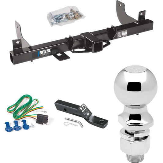 Fits 2006-2008 Ford F-150 Trailer Hitch Tow PKG w/ 4-Flat Wiring + Ball Mount w/ 2" Drop + 2-5/16" Ball By Reese Towpower