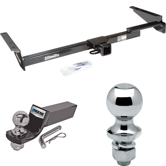 Fits 1999-2003 Lexus RX300 Trailer Hitch Tow PKG w/ Starter Kit Ball Mount w/ 2" Drop & 2" Ball + 1-7/8" Ball By Draw-Tite