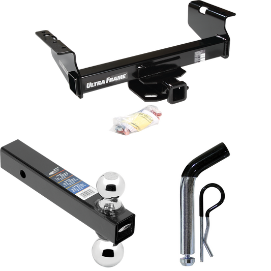 Fits 2008-2009 Sterling Truck Bullet 45 Trailer Hitch Tow PKG w/ Dual Ball Ball Mount 2" & 2-5/16" Trailer Balls + Pin/Clip (For w/34" Wide Frames Models) By Draw-Tite