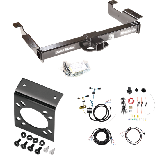 Fits 2003-2023 Chevrolet Express 3500 Trailer Hitch Tow PKG w/ 7-Way RV Wiring By Draw-Tite