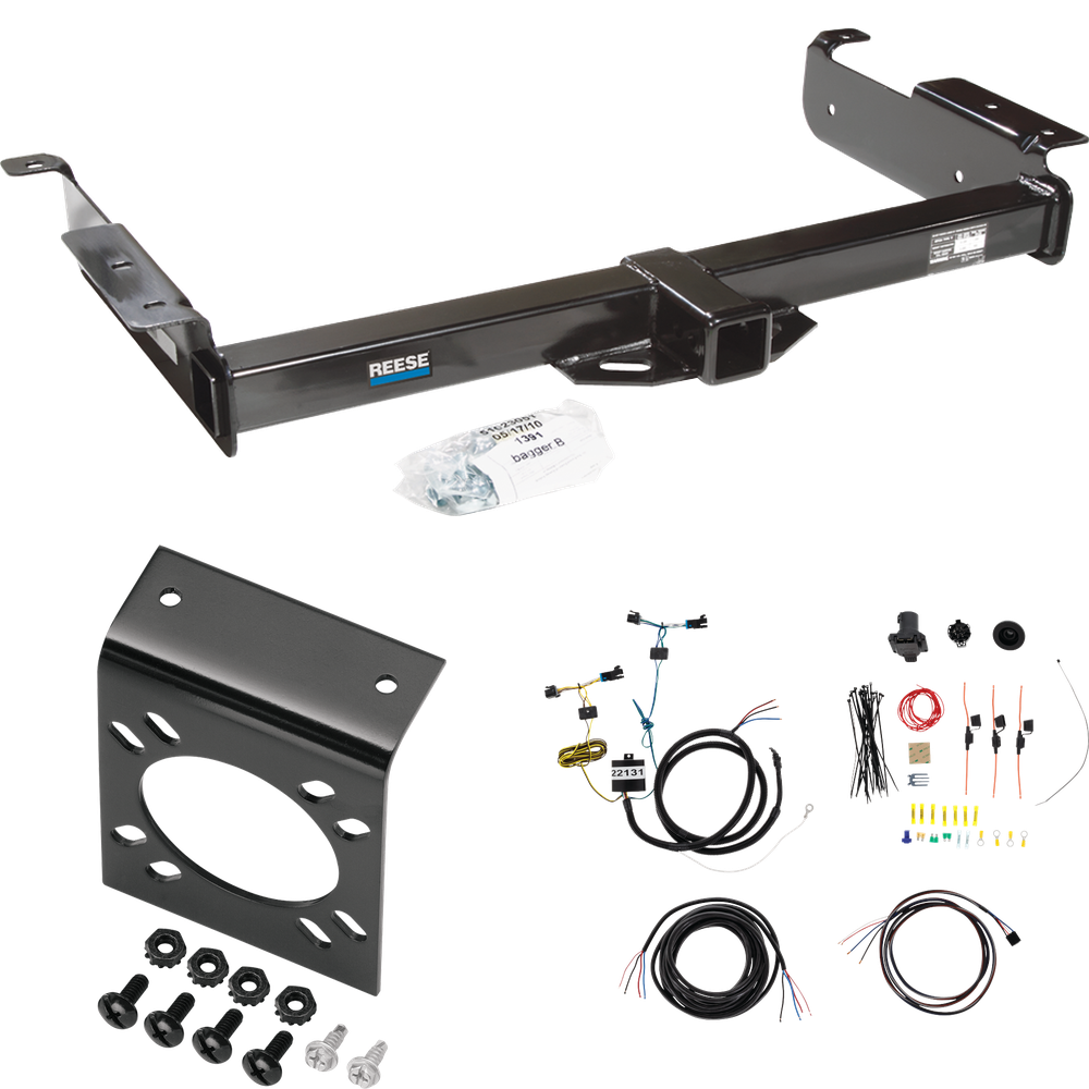 Fits 2003-2014 Chevrolet Express 1500 Trailer Hitch Tow PKG w/ 7-Way RV Wiring By Reese Towpower