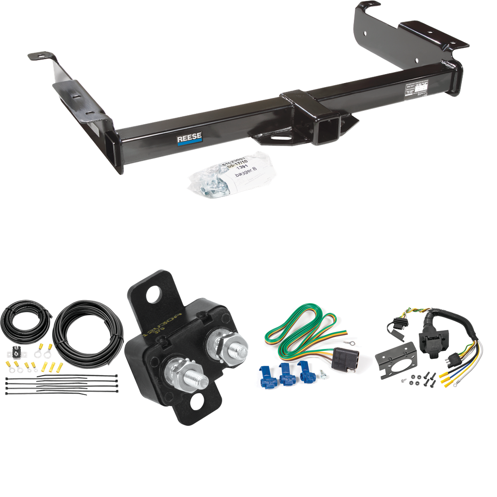 Fits 1996-1999 GMC Savana 3500 Trailer Hitch Tow PKG w/ 7-Way RV Wiring By Reese Towpower