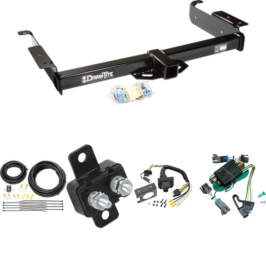 Fits 2000-2002 GMC Savana 2500 Trailer Hitch Tow PKG w/ 7-Way RV Wiring By Draw-Tite