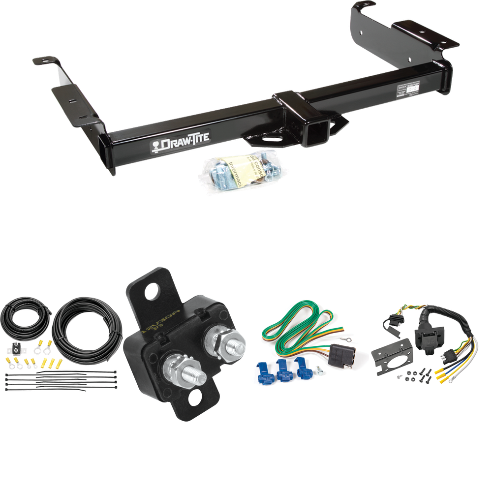 Fits 1996-1999 GMC Savana 3500 Trailer Hitch Tow PKG w/ 7-Way RV Wiring By Draw-Tite