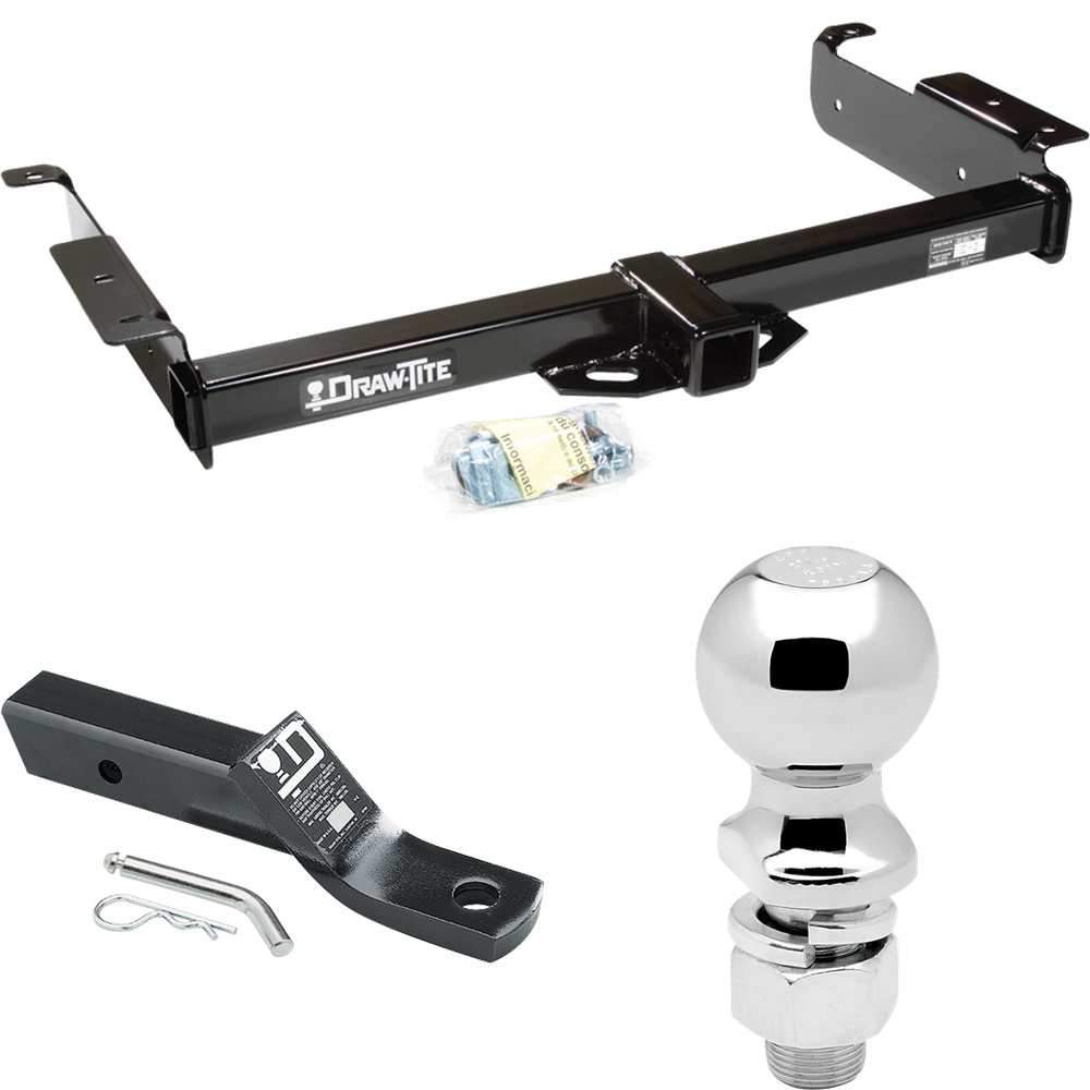 Se adapta al paquete de enganche de remolque GMC Savana 2500 1996-2023 con soporte de bola con caída de 2" + bola de 2-5/16" de Draw-Tite