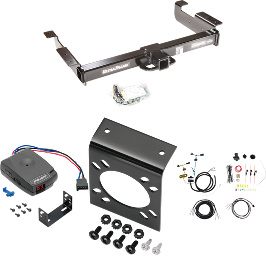 Se adapta al paquete de enganche de remolque Chevrolet Express 1500 2003-2014 con control de freno piloto serie Pro + cableado RV de 7 vías de Draw-Tite