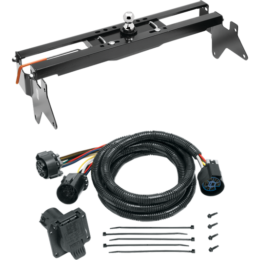 Se adapta al sistema de enganche de cuello de cisne debajo de la cama Chevrolet Silverado 3500 Hide-A-Goose 2001-2002 + cableado de 7 vías en la cama (para cama de 8 pies, sin modelos con sistema de disco de fábrica) de Draw-Tite