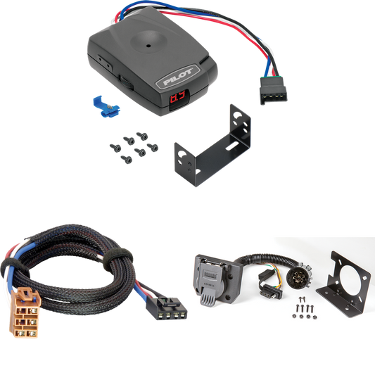 Fits 2001-2002 Chevrolet Silverado 1500 HD 7-Way RV Wiring + Pro Series Pilot Brake Control + Plug & Play BC Adapter By Reese Towpower