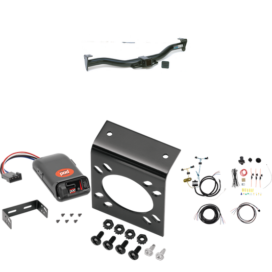 Fits 2003-2014 Chevrolet Express 1500 Trailer Hitch Tow PKG w/ Pro Series POD Brake Control + 7-Way RV Wiring By Reese Towpower