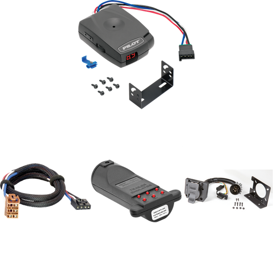 Fits 1999-2002 Chevrolet Silverado 2500 7-Way RV Wiring + Pro Series Pilot Brake Control + Plug & Play BC Adapter + 7-Way Tester and Trailer Emulator By Reese Towpower