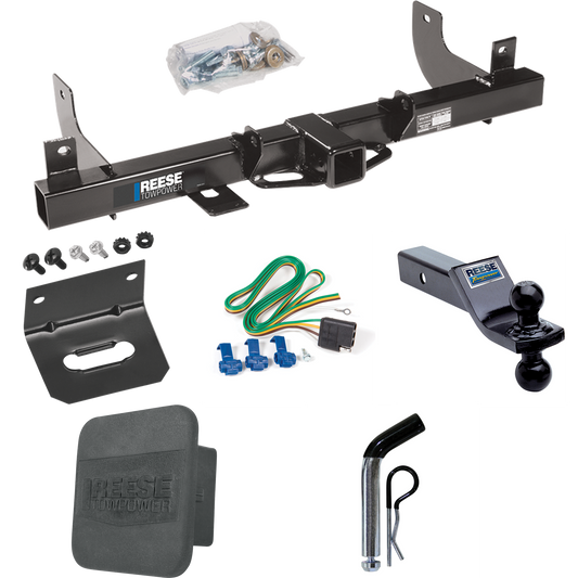 Fits 2006-2008 Lincoln Mark LT Trailer Hitch Tow PKG w/ 4-Flat Wiring + Dual Ball Ball Mount 1-7/8" & 2" Trailer Balls + Pin/Clip + Wiring Bracket + Hitch Cover (For (Built After 8/2005) Models) By Reese Towpower