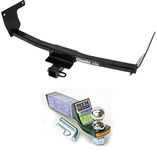 Fits 2021-2023 Lexus NX350h Trailer Hitch Tow PKG w/ Starter Kit Ball Mount w/ 2" Drop & 1-7/8" Ball By Draw-Tite