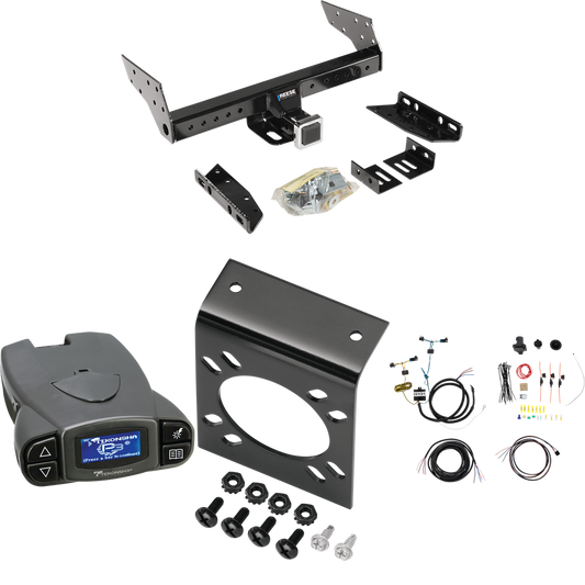 Fits 2003-2023 Chevrolet Express 2500 Trailer Hitch Tow PKG w/ Tekonsha Prodigy P3 Brake Control + 7-Way RV Wiring By Reese Towpower