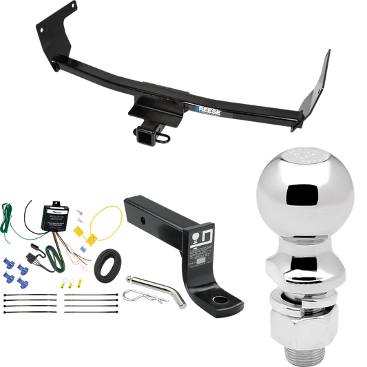 Se adapta al paquete de enganche de remolque Lexus NX250 2021-2023 con cableado plano de 4 + soporte de bola con caída de 4" + bola de 2-5/16" de Reese Towpower