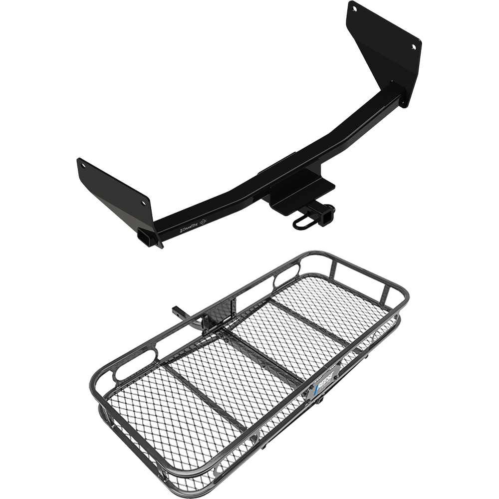 Fits 2022-2022 Lexus NX250 Trailer Hitch Tow PKG w/ 48" x 20" Cargo Carrier Rack By Draw-Tite