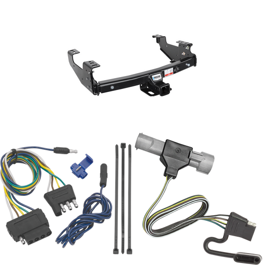 Fits 1997-1997 Ford F-250 HD Trailer Hitch Tow PKG w/ 5-Flat Wiring Harness By Reese Towpower