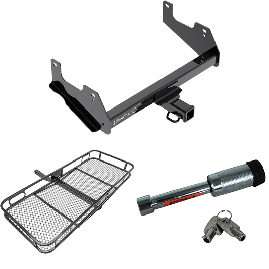 Se adapta al paquete de enganche de remolque Ford F-150 2015-2023 con transportador de carga de 60" x 24" + bloqueo de enganche de Draw-Tite