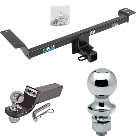 Fits 2012-2019 Land Rover Range Rover Evoque Trailer Hitch Tow PKG w/ Starter Kit Ball Mount w/ 2" Drop & 2" Ball + 1-7/8" Ball (For Excluding Autobiography and Convertibles Models) By Reese Towpower