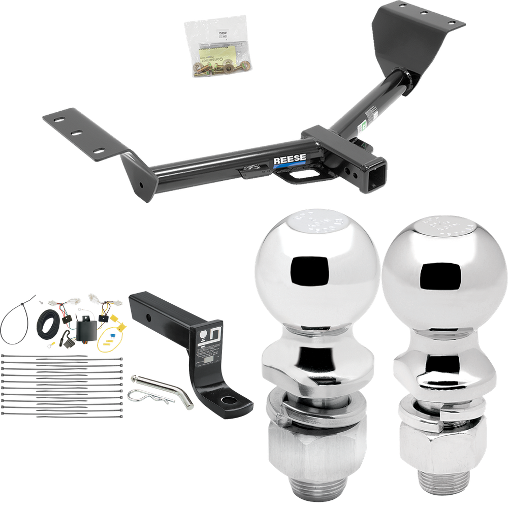 Se adapta al paquete de remolque de enganche de remolque Lexus NX200t 2015-2017 con cableado plano de 4 + soporte de bola con caída de 4" + bola de 2" + bola de 2-5/16" de Reese Towpower
