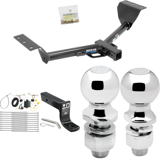 Se adapta al paquete de remolque de enganche de remolque Lexus NX200t 2015-2017 con cableado plano de 4 + soporte de bola con caída de 4" + bola de 2" + bola de 2-5/16" de Reese Towpower