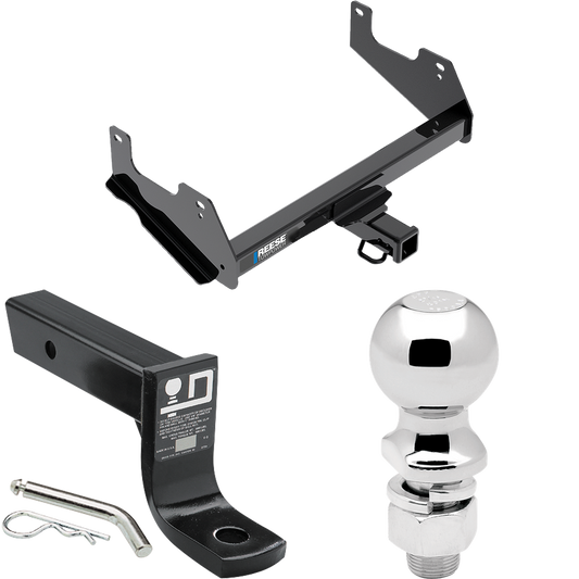 Fits 2015-2023 Ford F-150 Trailer Hitch Tow PKG w/ Ball Mount w/ 4" Drop + 2-5/16" Ball By Reese Towpower