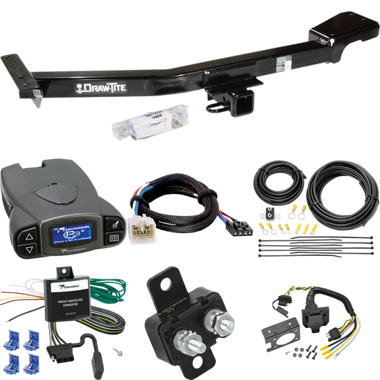 Fits 2003-2007 Lexus LX470 Trailer Hitch Tow PKG w/ Tekonsha Prodigy P3 Brake Control + Plug & Play BC Adapter + 7-Way RV Wiring By Draw-Tite